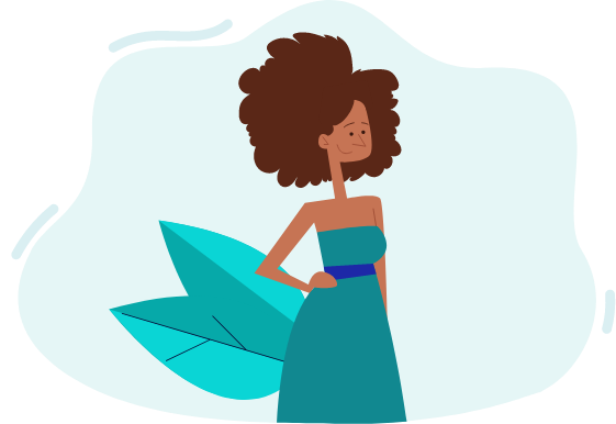 a-woman-wit-standing-with-tail